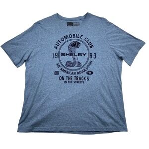 Shelby Cobra Automobile Club Graphic T-Shirt Mens 2XL Blue Heather Fifth Sun Tee